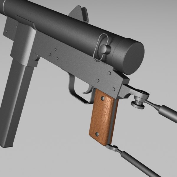 ww2 carl gustav gun 3d model