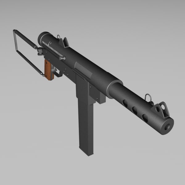 ww2 carl gustav gun 3d model