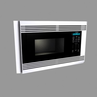 built-in wolf microwave oven 3d model