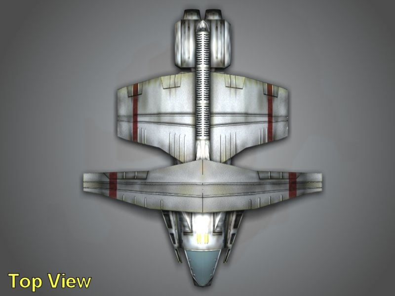 lowpoly cargo spacecraft3d模型