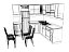 3d model kitchen kerry bonus table chairs