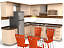 3d model kitchen kerry bonus table chairs