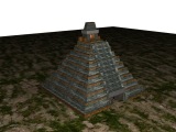 aztec pyramid 3d model