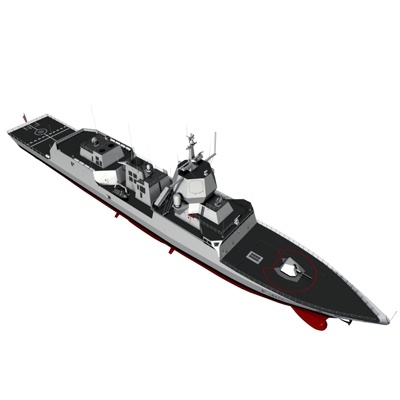 nansen class frigates royal 3d model