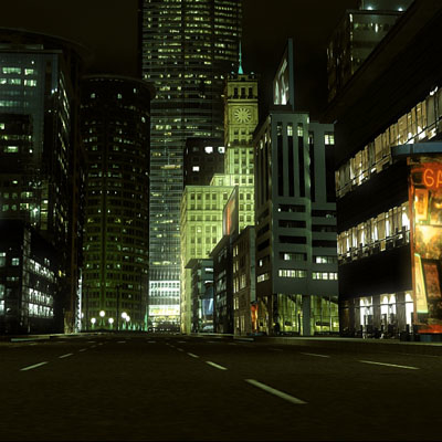 night street 3d model