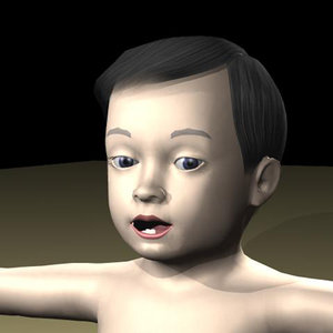 3ds max baby body character