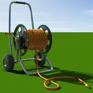 3d model garden hose reel