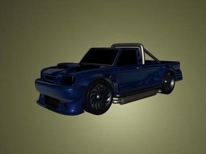 free sport pickup 3d model
