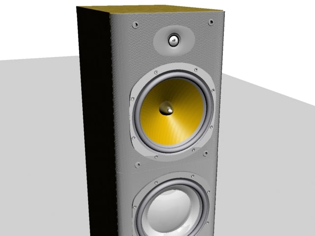 3d model speakers floorstanding