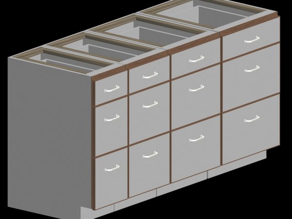 Modelo Base Del Cajón Gabinete De Cocina 721 Set Recortada Gabinete De Cocina 721 Set Recortada