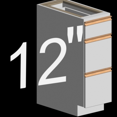 12 Inch Kitchen Base 3d Model