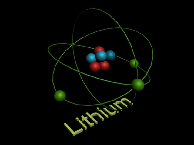 lithium atom model