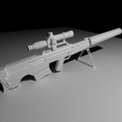 vssk vychlop rifle sniper 3d model