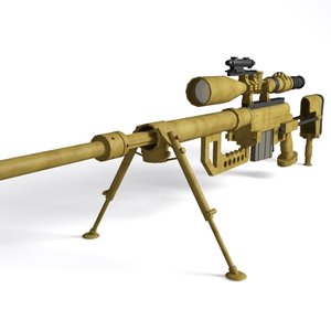 cheytac m-200 rifle sniper 3d model
