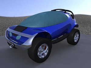 3d offroad concept bug model