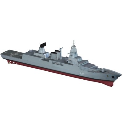 sachsen class frigate ship 3d 3ds