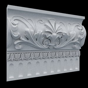 3d model of wall crown