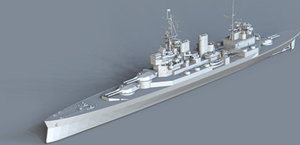 3d renown battlecruiser battle model