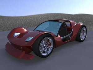 3d buggy concept car