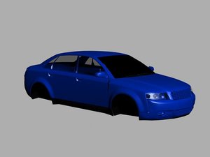 3d car shell model