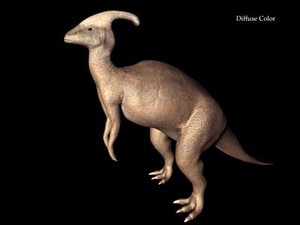 3d model parasaurolophus dinosaur
