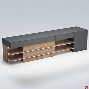 3d model counter desk