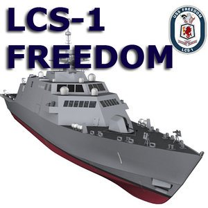 navy littoral combat ship 3d model