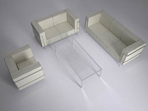 3ds max sofas table