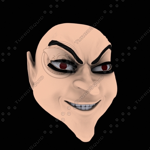 3d model devil face morph
