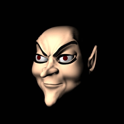 3d model devil face morph