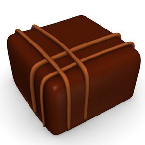 3d chocolate candy model