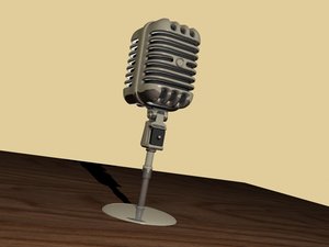 3d styled microphone