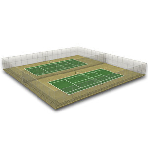 3ds max tennis court