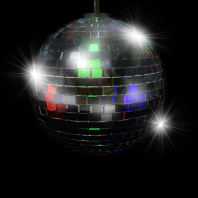 3d model discoball disco ball