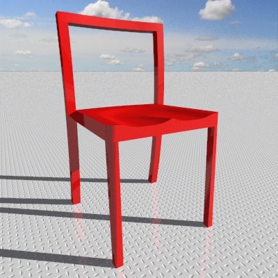 3d icon chair