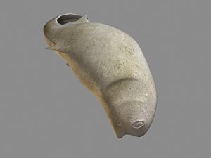 free max mode stone fish sculpture