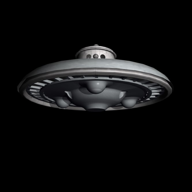 3d model adamski flying saucer