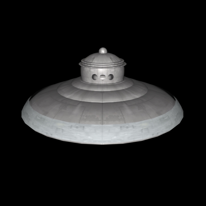 3d model adamski flying saucer