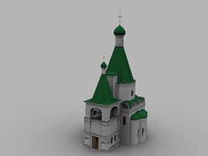 russian church 3d max