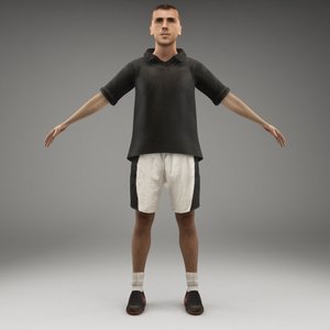 3d axyz rigged characters model