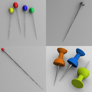 3d pin paperpin model