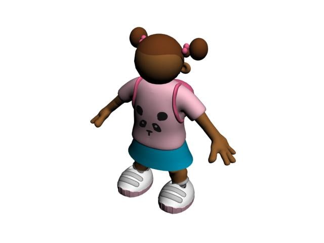 3d kid character model