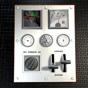 3d model control panel