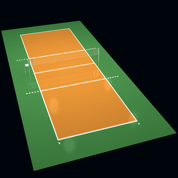 c4d volleyball court