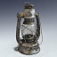 3d weathered oil lamp model