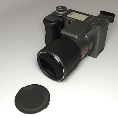 generic digital camera 3d model