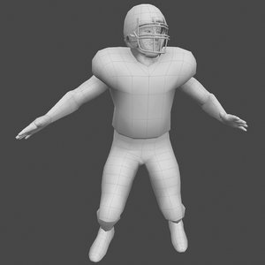 football player 3d model