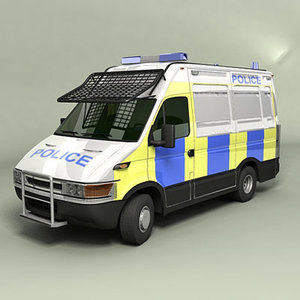 3d model of uk police van
