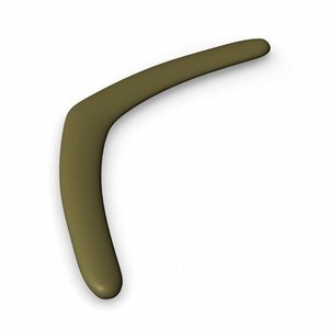 3d boomerang model