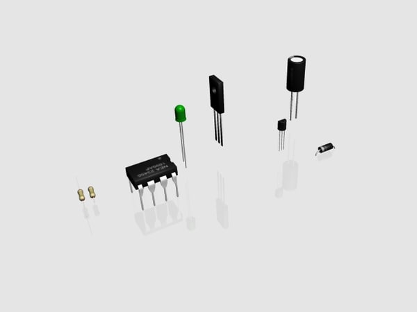 led component dip 3d model